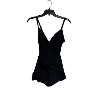 Profile by Gottex‎ Black Skirted One Piece Swimsuit Size 8